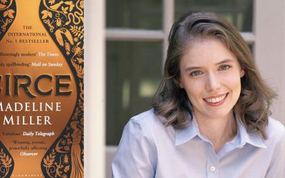 Photo of Madeline Miller and her novel Circe