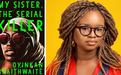 Photo of Oyinkan Braithwaite and her novel My Sister the Serial Killer