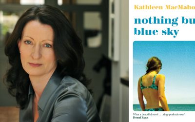 Photo of Kathleen MacMahon and her novel Nothing But Blue Sky