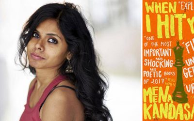 Photo of Meena Kandasamy and her novel When I Hit You